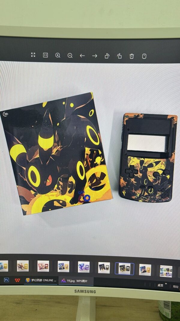 Nintendo Game Boy Color X Umbreon Newest IPS Screen FunnyPlaying