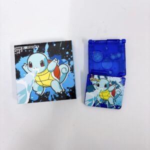 Nintendo Game Boy Advance SP X Dark Squirtle Newest V5 IPS Screen HISPEEDIDO
