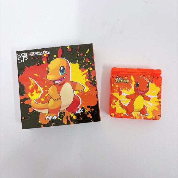 Nintendo Game Boy Advance SP X Charmander Newest V5 IPS Screen HISPEEDIDO