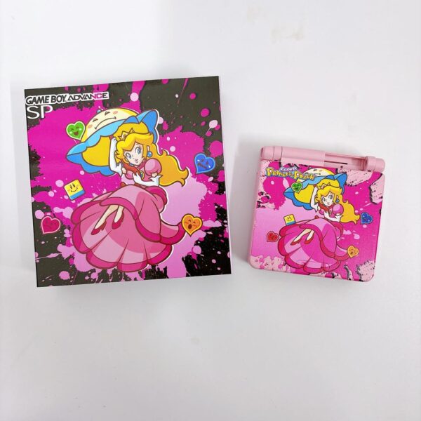 Nintendo Game Boy Advance SP X Princess Peach Newest V5 IPS Screen HISPEEDIDO