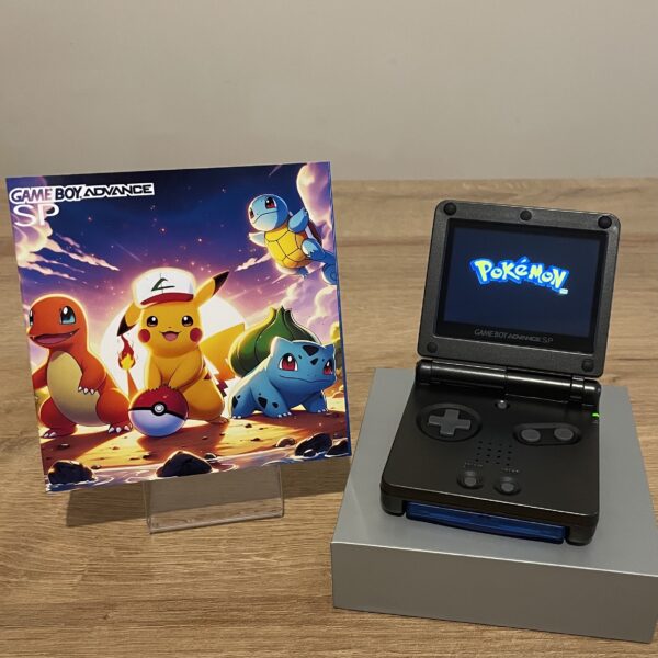Nintendo Game Boy Advance SP Pokemon Starter Gen One Console V5 IPS Screen and Matching Box.
