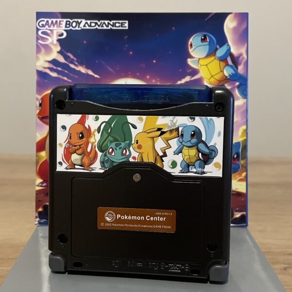 Nintendo Game Boy Advance SP Pokemon Starter Gen One Console V5 IPS Screen and Matching Box.