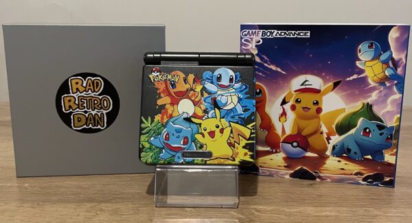 Nintendo Game Boy Advance SP Pokemon Starter Gen One Console V5 IPS Screen and Matching Box