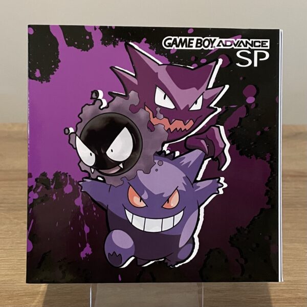 Gengar Evolution Pokemon Nintendo Game Boy Advance SP Console V5 IPS Screen HISPEEDIDO Matching Box