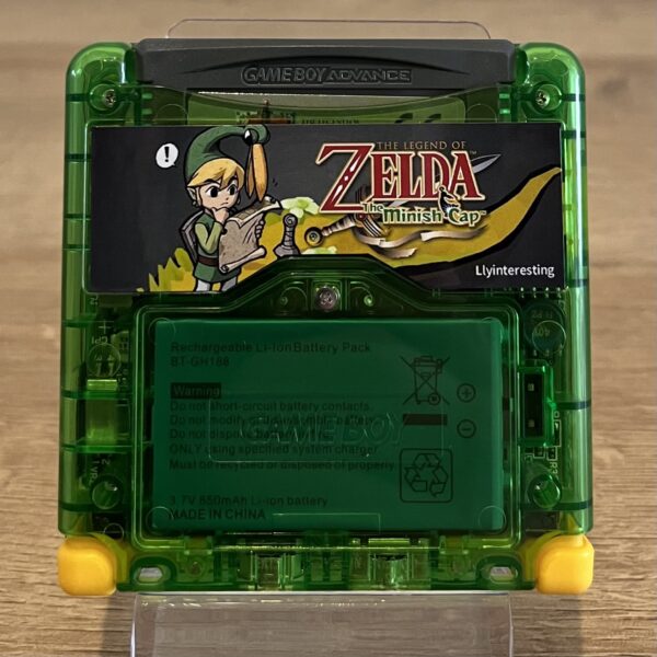 Modded GameBoy Advance SP Zelda IPS V5 Screen HISPEEDIDO Console
